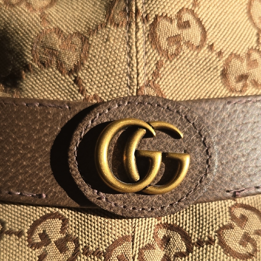 Gucci Beige Brown GG Canvas Bucket Hat XL - Picture 4 of 7